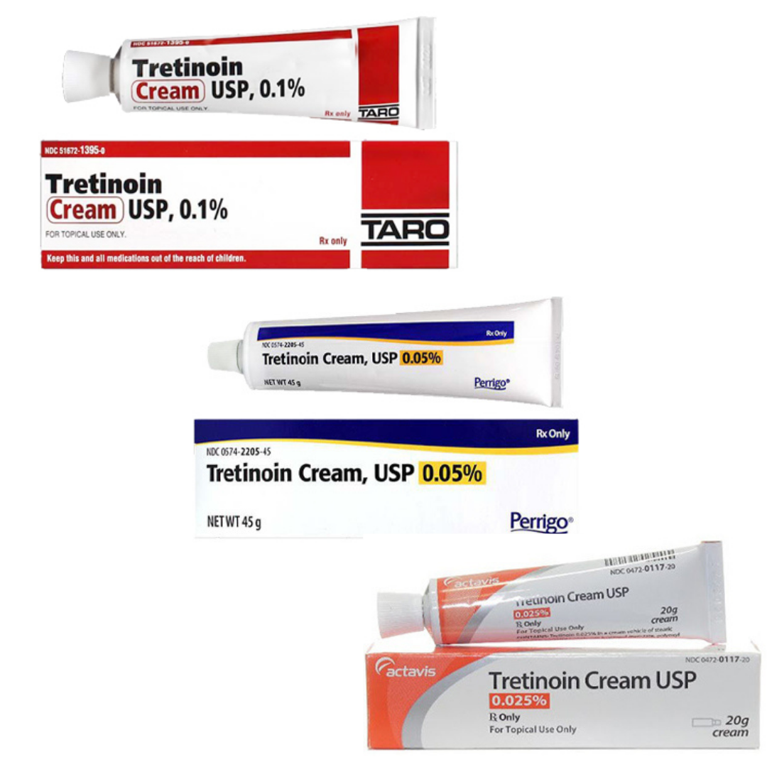Tretinoin Cream (RetinA) for Acne and AntiAging Delivery Options