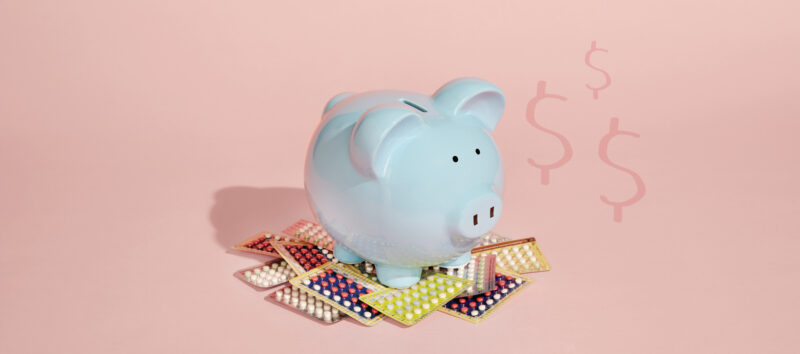 birth control piggy bank