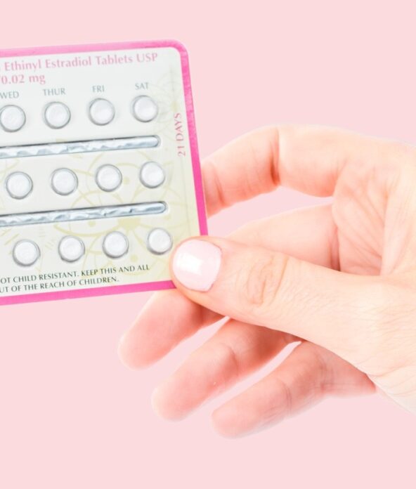 birth control pill pack in hand